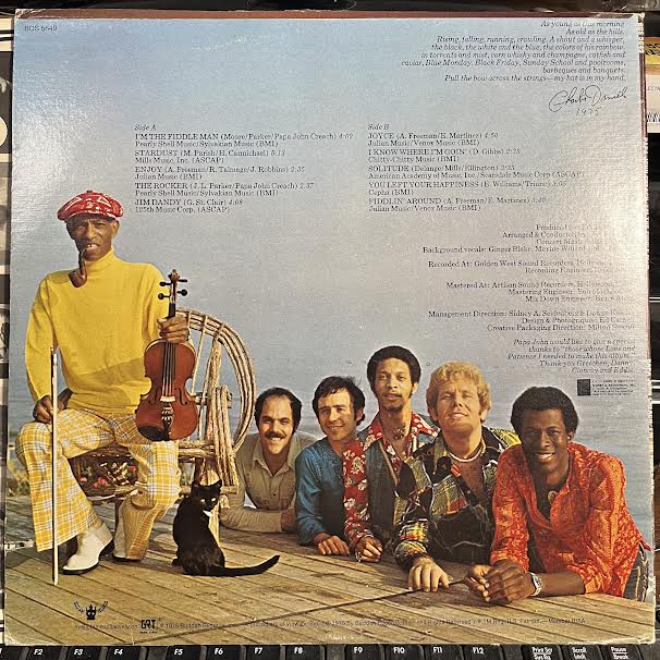 Papa John Creach - I'm The Fiddle Man (VINYL) | Near Mint (NM) Excellent (EX)