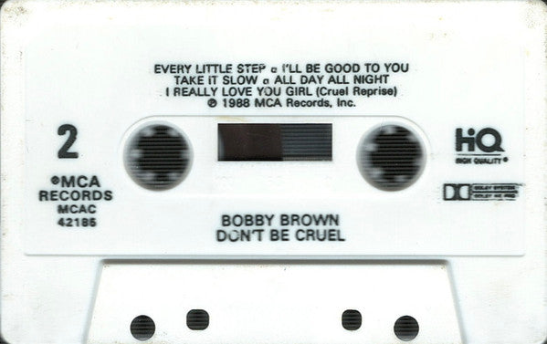 Bobby Brown - Don't Be Cruel *CASSETTE* | Near Mint (NM) Near Mint (NM)
