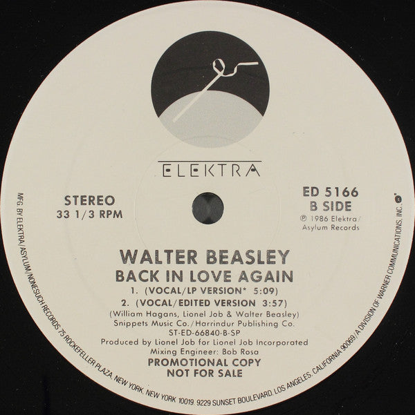 Walter Beasley - Back In Love Again | Near Mint (NM) Generic