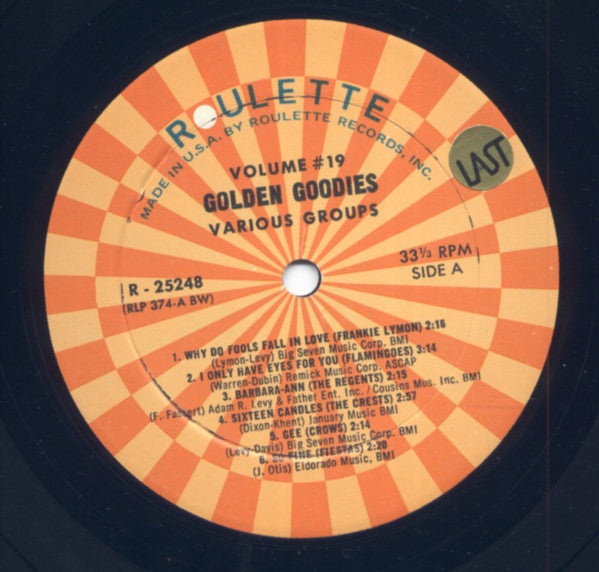 Various - Golden Goodies - Vol. 19 | Near Mint (NM) Near Mint (NM)