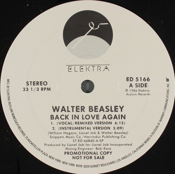 Walter Beasley - Back In Love Again | Near Mint (NM) Generic
