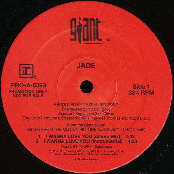 Jade (3) - I Wanna Love You (VINYL) | Near Mint (NM) Excellent+ (EX+)