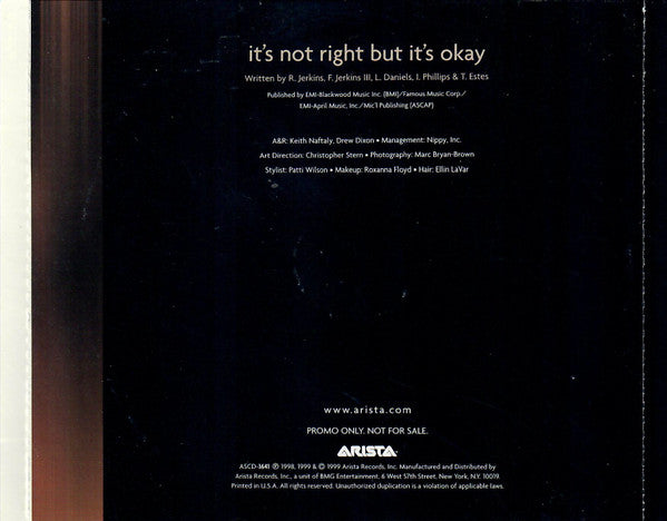 It's Not Right But It's Okay (CD) | Near Mint (NM) Excellent+ (EX+)