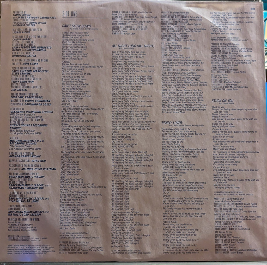 Can't Slow Down *IN SHRINK* | Near Mint (NM) Near Mint (NM)