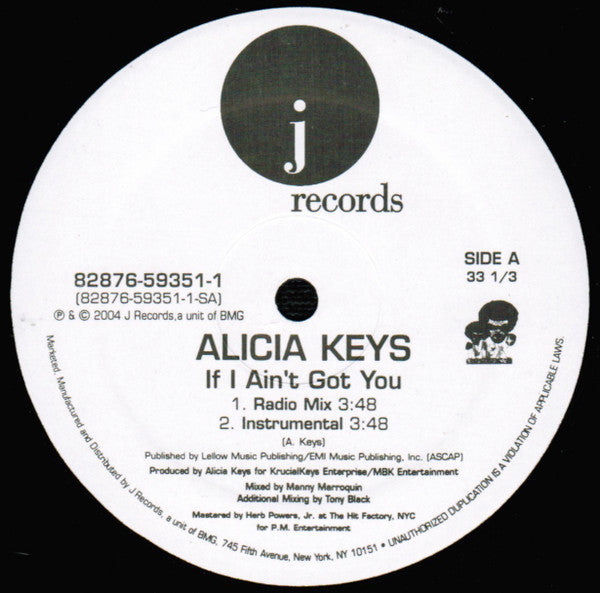 Alicia Keys - If I Ain't Got You (VINYL) | Near Mint (NM or M-) Generic