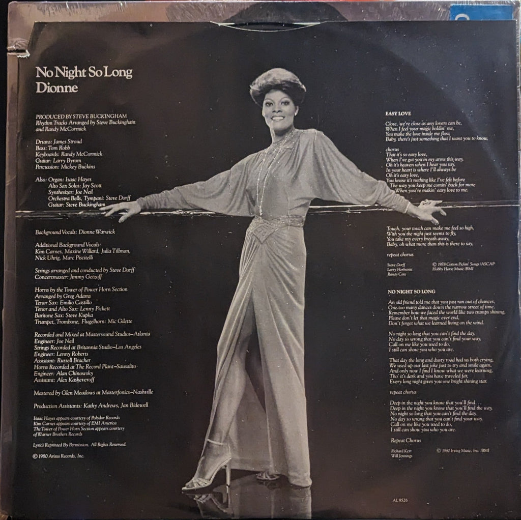 Dionne Warwick - No Night So Long *CLUB* | Near Mint (NM) Near Mint (NM)