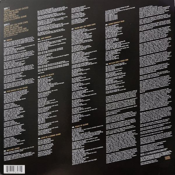 Amy Winehouse - Back To Black (PINK VINYL) | Near Mint (NM or M-) Mint (M)