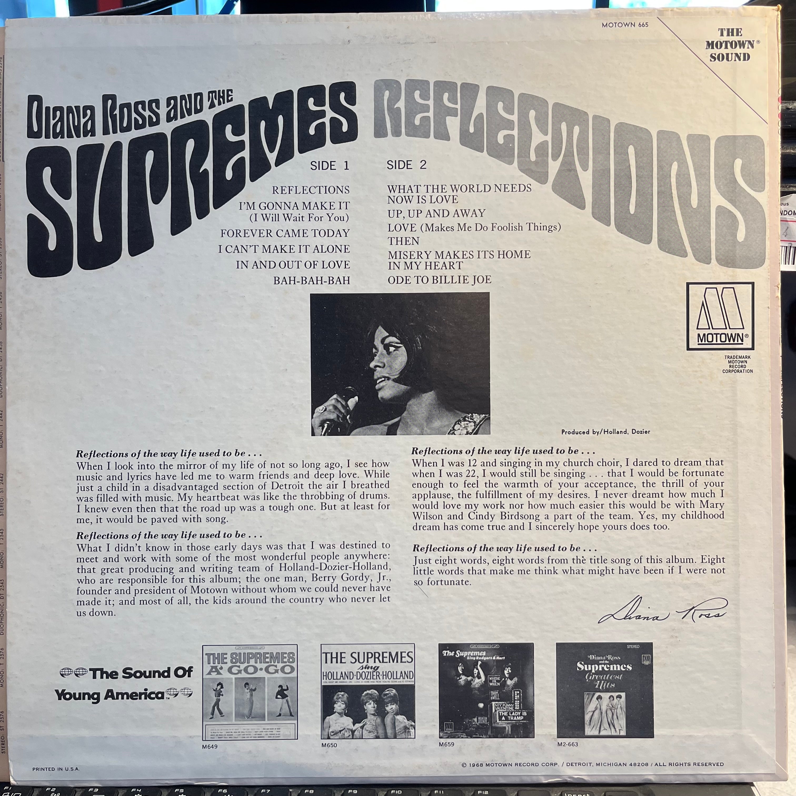 The Supremes - Reflections (VINYL) | Near Mint (NM or M-) Excellent (EX)