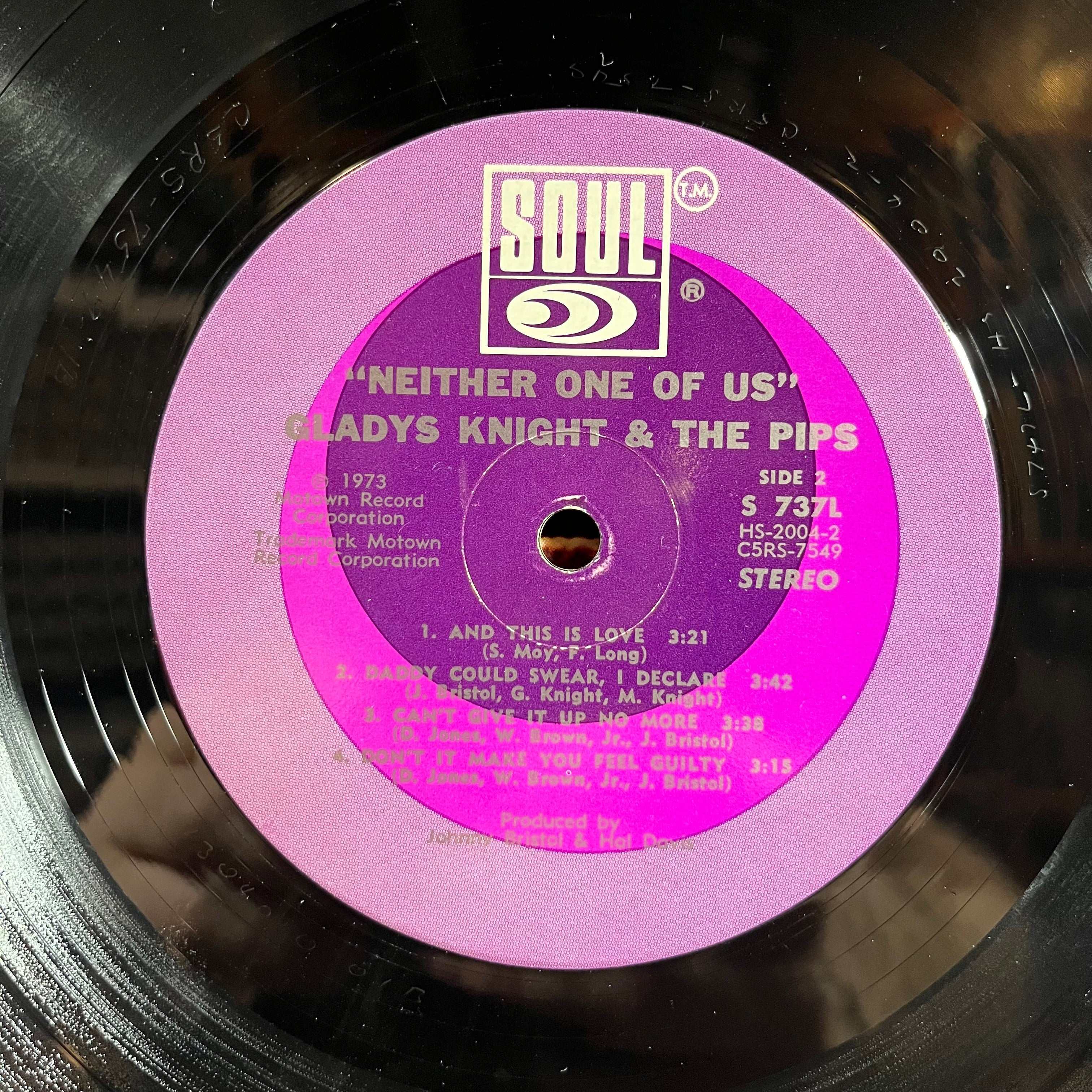 Gladys Knight And The Pips - Neither One Of Us (VINYL) | Very Good Plus (VG+) Excellent+ (EX+)