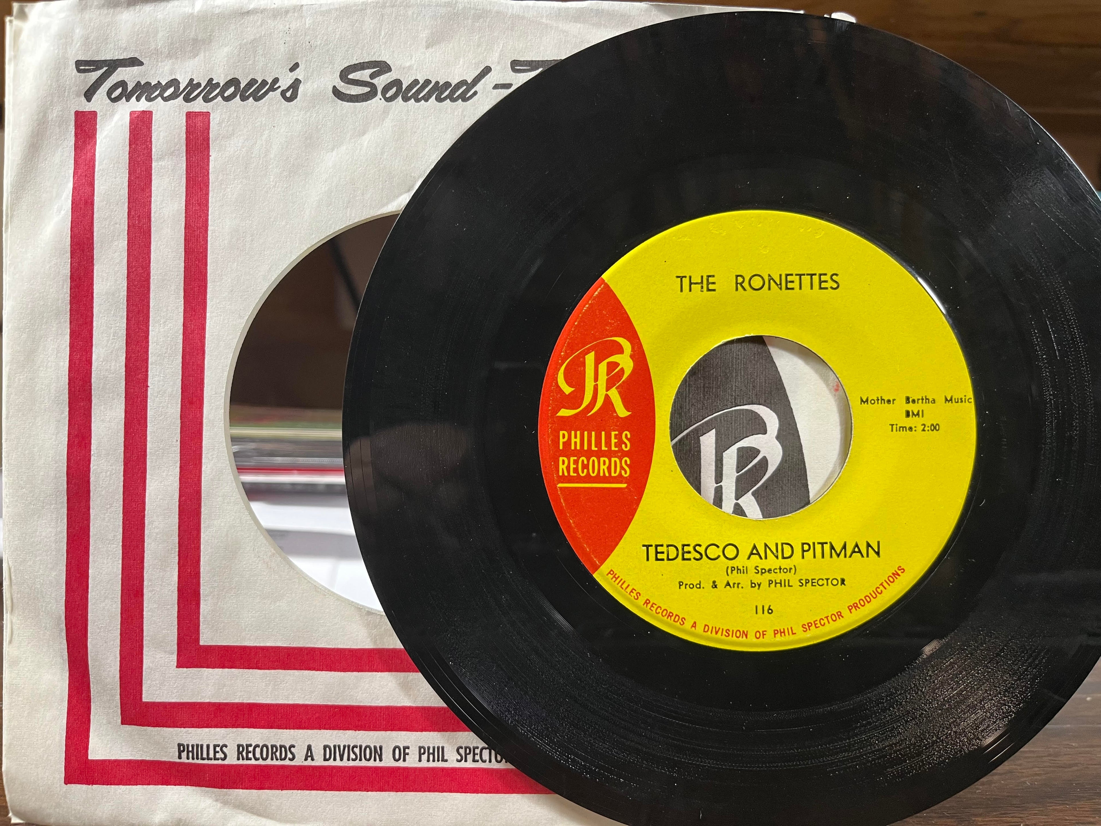 The Ronettes - Be My Baby / Tedesco And Pitman (7" VINYL) | Very Good Plus (VG+)