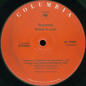Beyoncé - Krazy In Luv (VINYL) | Very Good Plus (VG+) Excellent (EX)