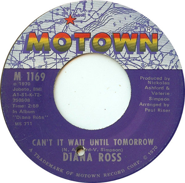 Ain't No Mountain High Enough / Can't It Wait Until Tomorrow | Very Good Plus (VG+) Excellent (EX)