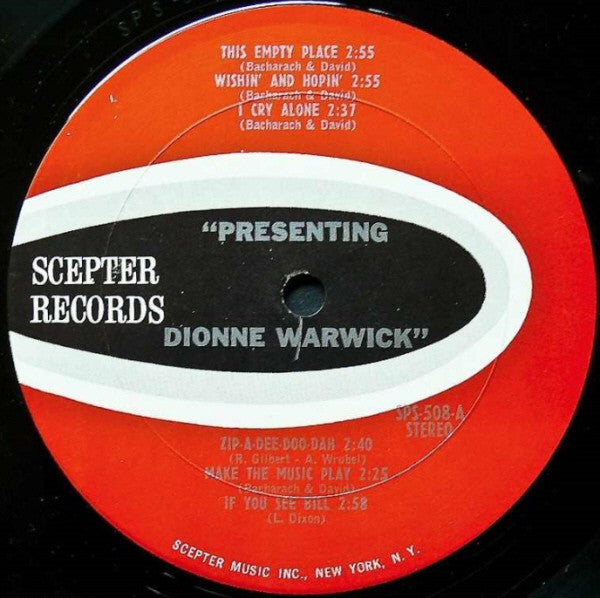 Dionne Warwick - Presenting Dionne Warwick | Very Good Plus (VG+) Excellent (EX)