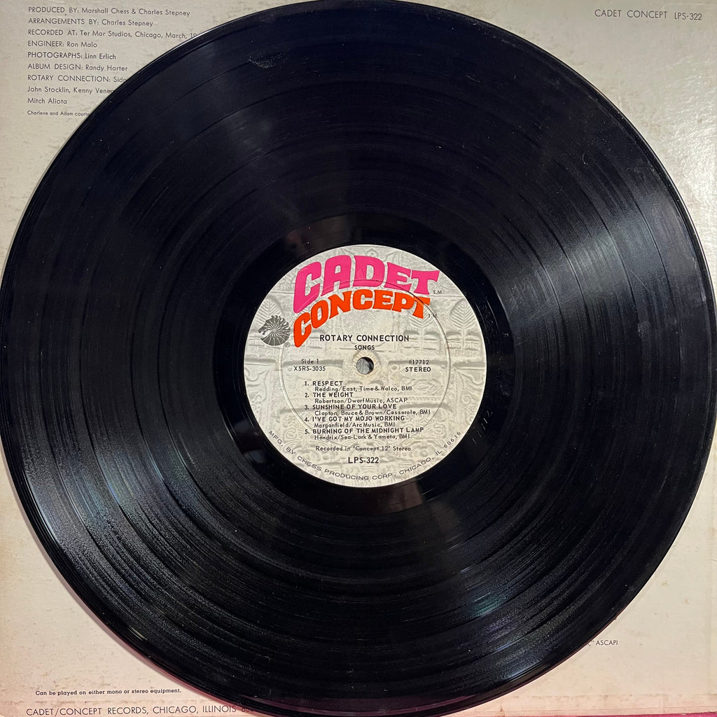 Rotary Connection - Songs *ROCKAWAY* | Very Good (VG) Very Good (VG)