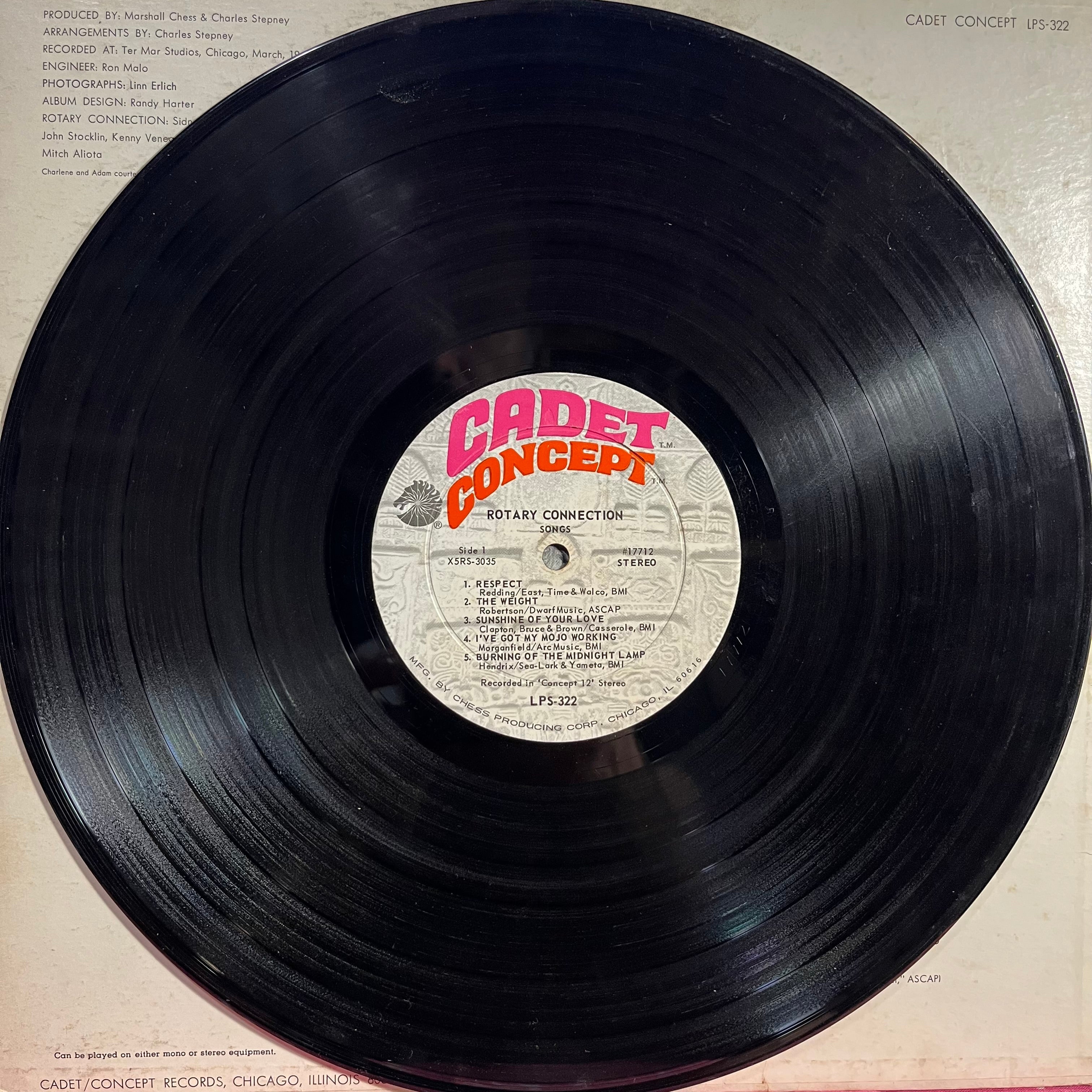 Rotary Connection - Songs *ROCKAWAY* | Very Good (VG) Very Good (VG)
