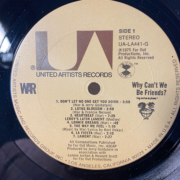 War - Why Can't We Be Friends? | Very Good (VG) Very Good Plus (VG+)