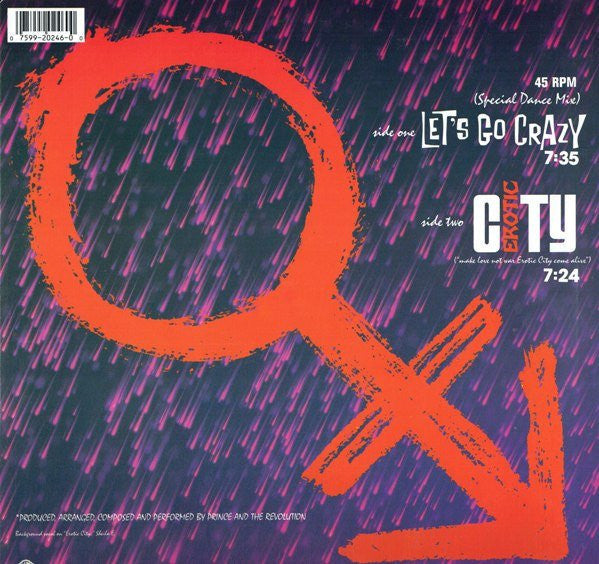 Prince And The Revolution - Let's Go Crazy (VINYL) | Very Good (VG) Very Good Plus (VG+)