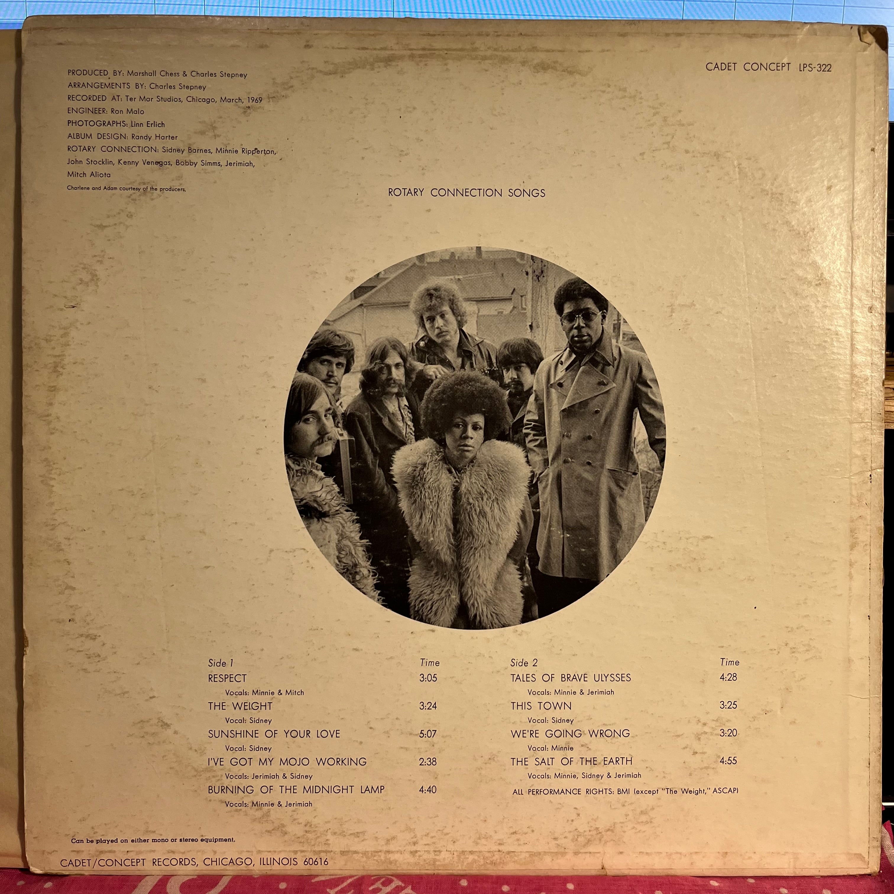 Rotary Connection - Songs *ROCKAWAY* | Very Good (VG) Very Good (VG)