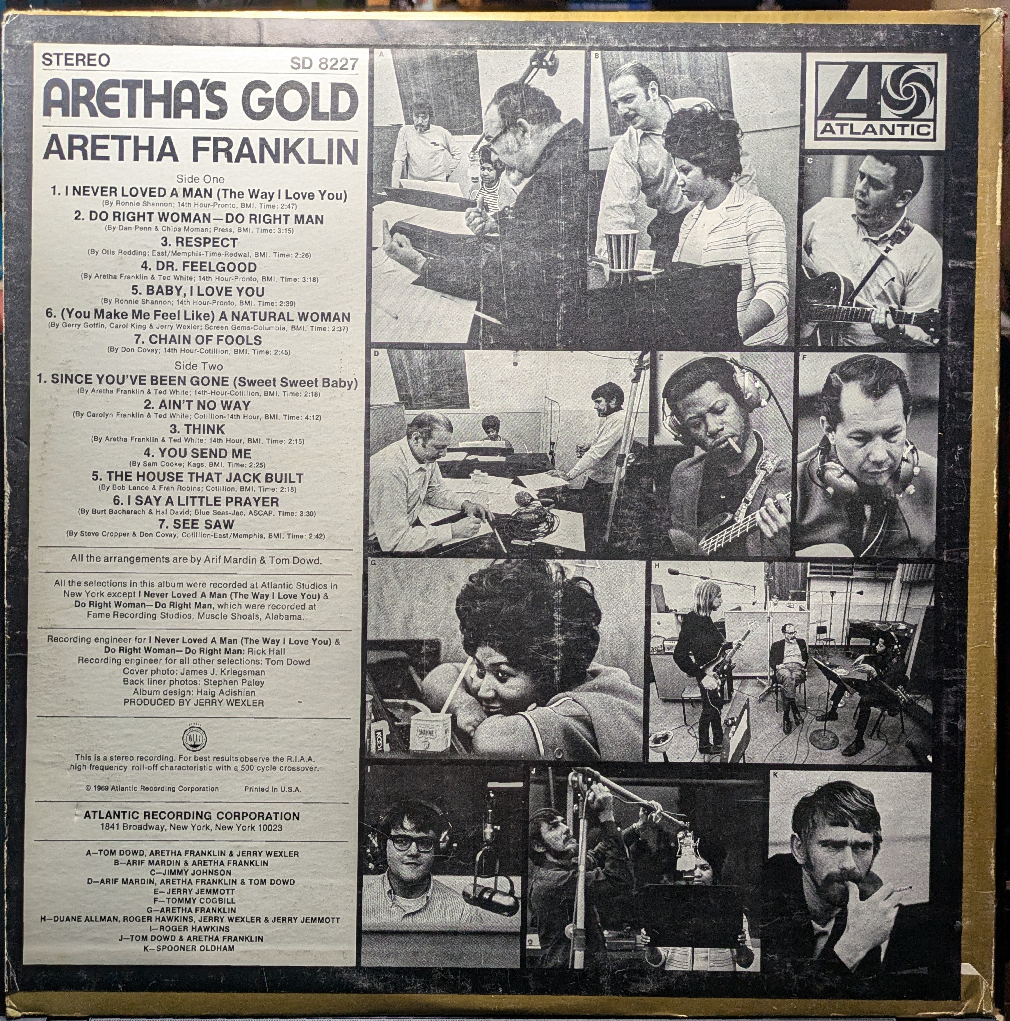 Aretha Franklin - Aretha's Gold (VINYL) | Very Good (VG) Very Good Plus (VG+)