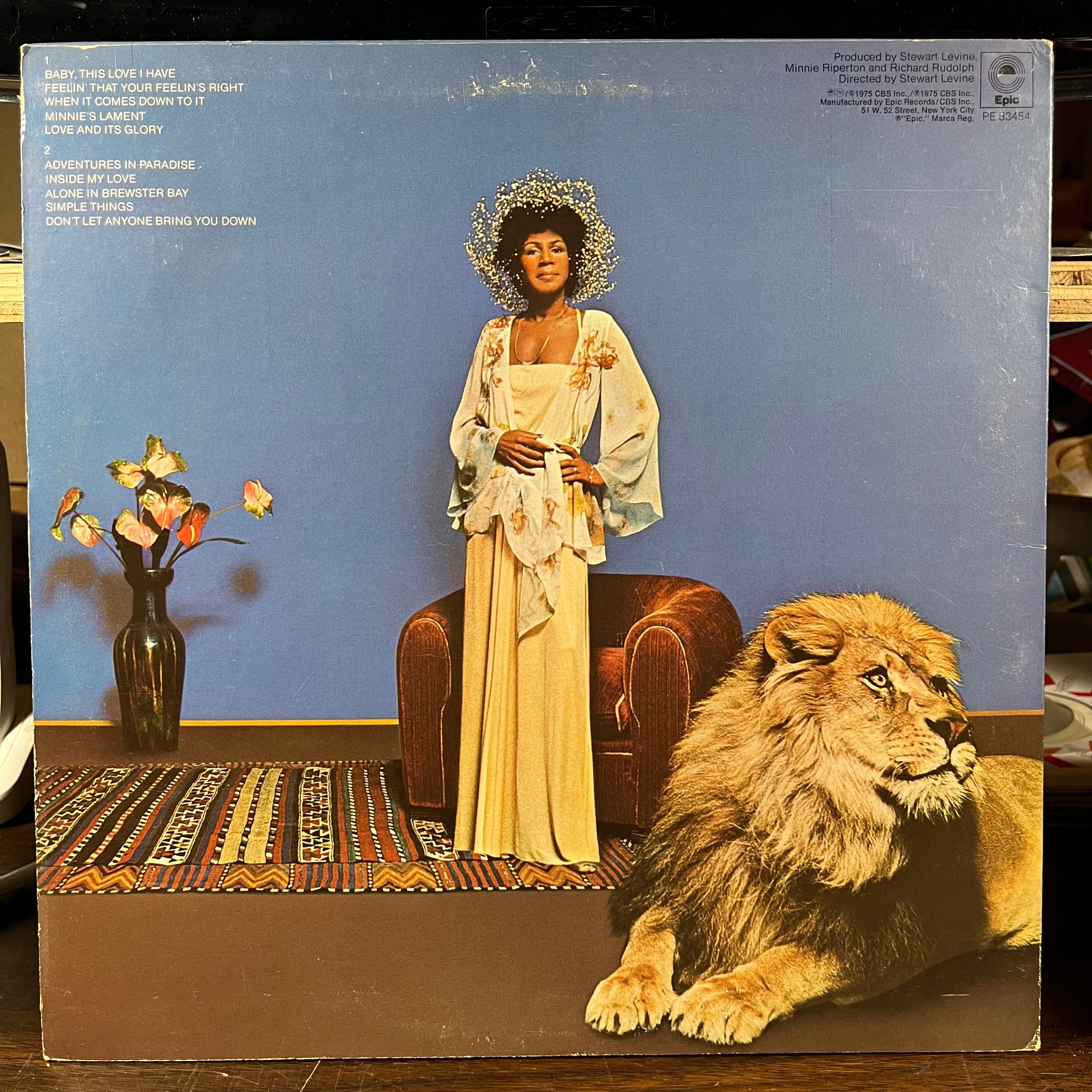 Minnie Riperton - Adventures In Paradise (VINYL) | Very Good (VG) Excellent (EX)