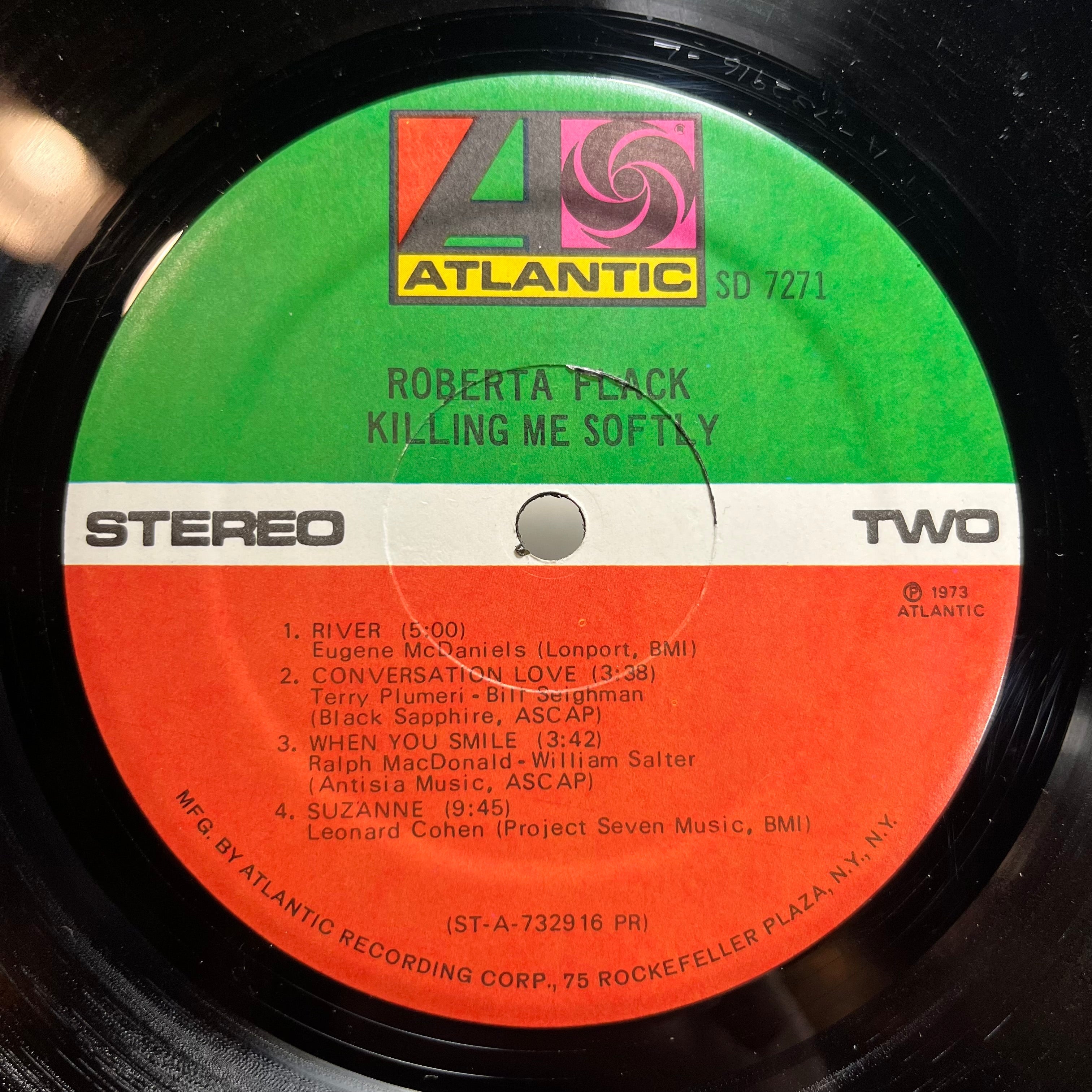 Roberta Flack - Killing Me Softly (VINYL) | Very Good (VG) Very Good Plus (VG+)