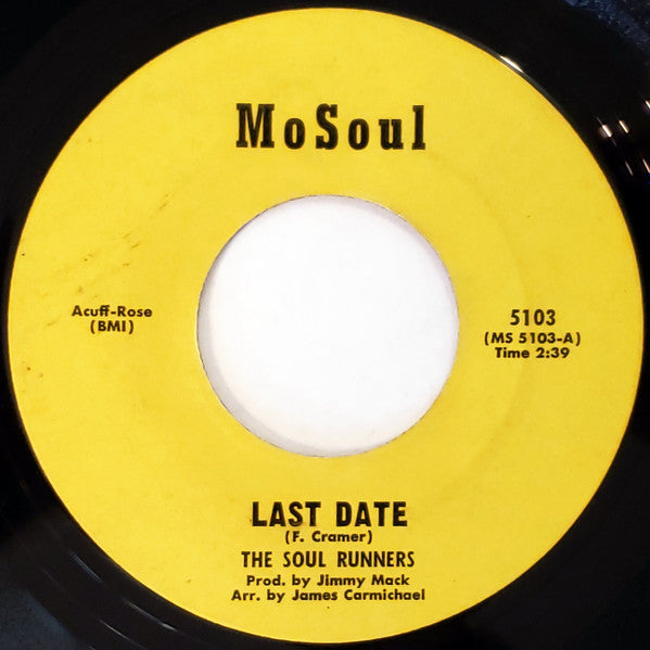Soul Runners - Last Date / Charley (7" VINYL) | Very Good (VG) Generic