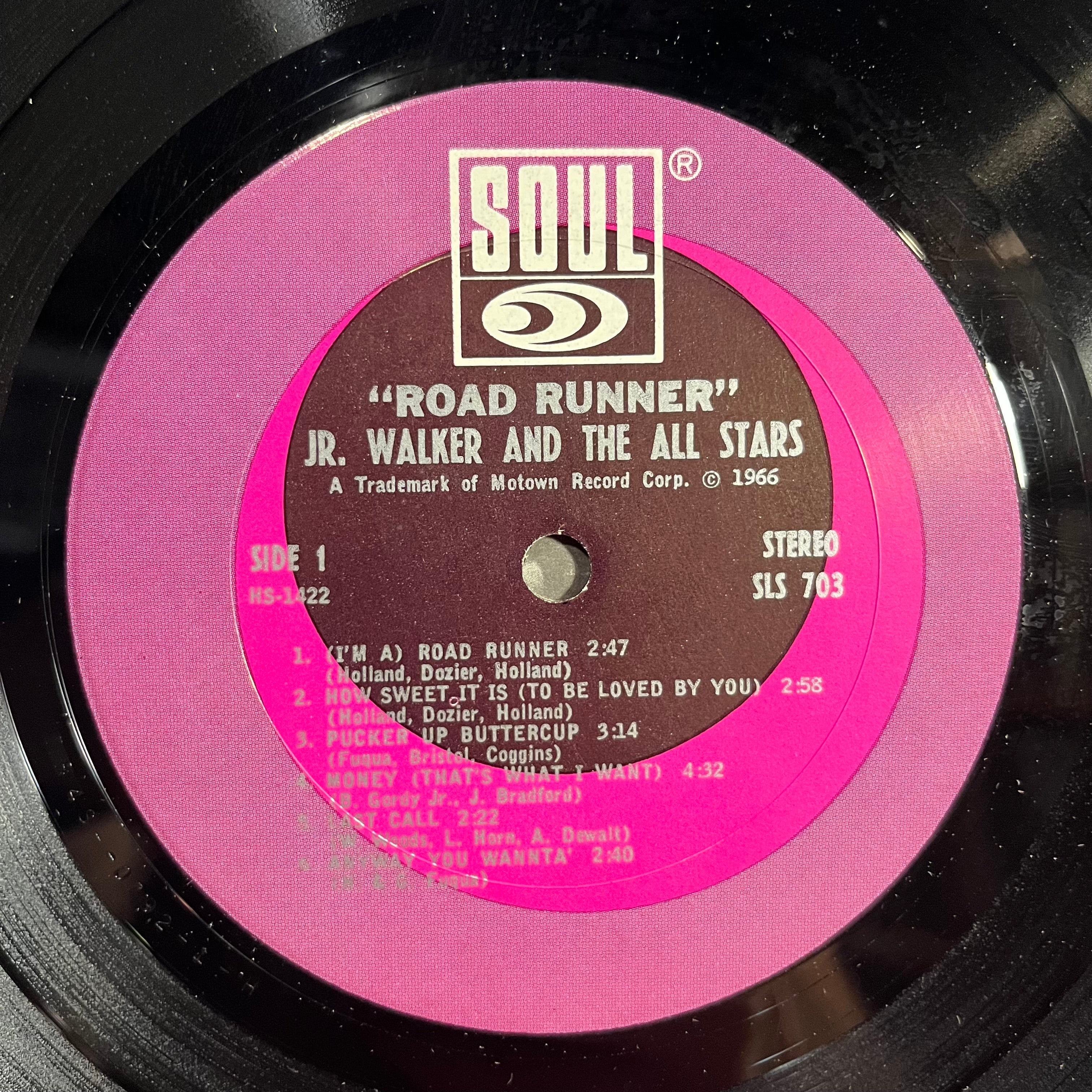 Junior Walker & The All Stars - Road Runner | Very Good (VG) Very Good Plus (VG+)