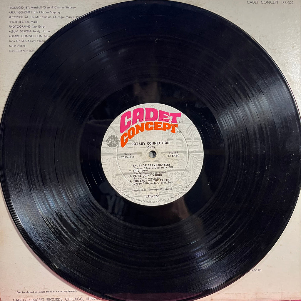 Rotary Connection - Songs *ROCKAWAY* | Very Good (VG) Very Good (VG)
