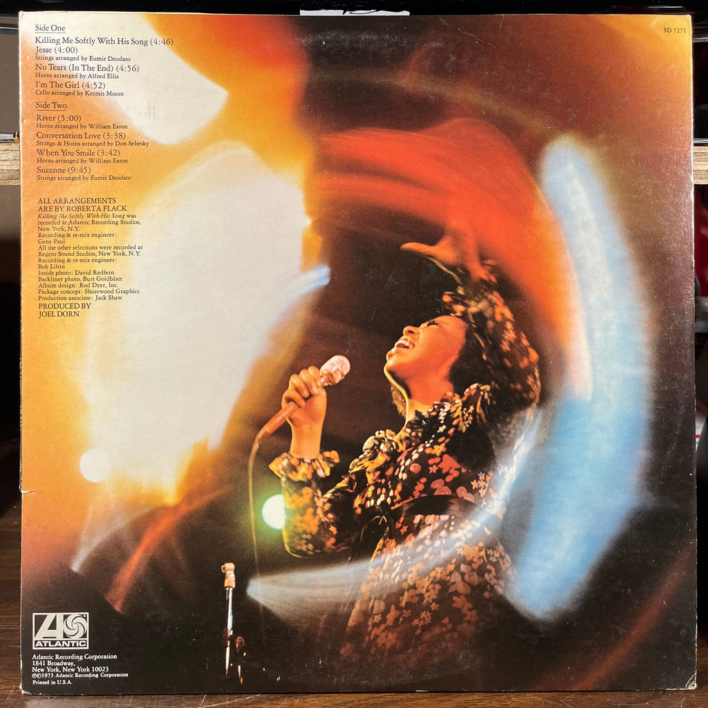Roberta Flack - Killing Me Softly (VINYL) | Very Good (VG) Very Good Plus (VG+)