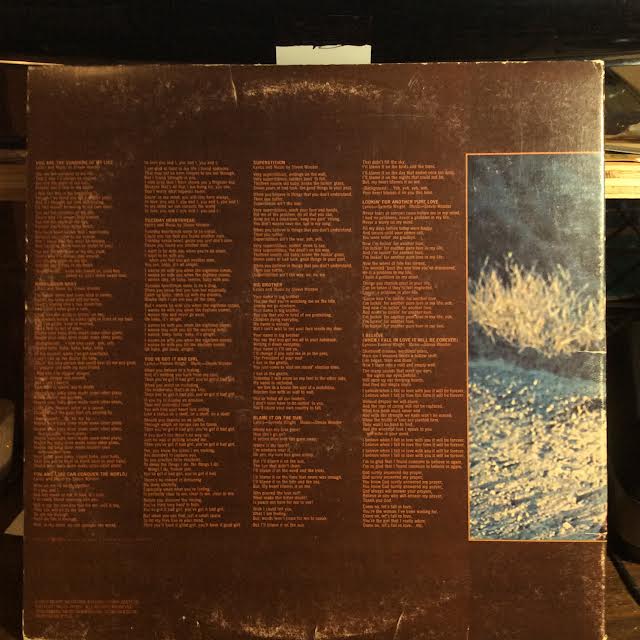 Stevie Wonder - Talking Book (VINYL) | Very Good (VG) Very Good Plus (VG+)
