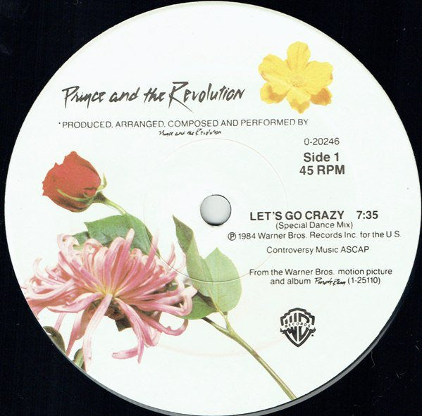 Prince And The Revolution - Let's Go Crazy (VINYL) | Very Good (VG) Very Good Plus (VG+)