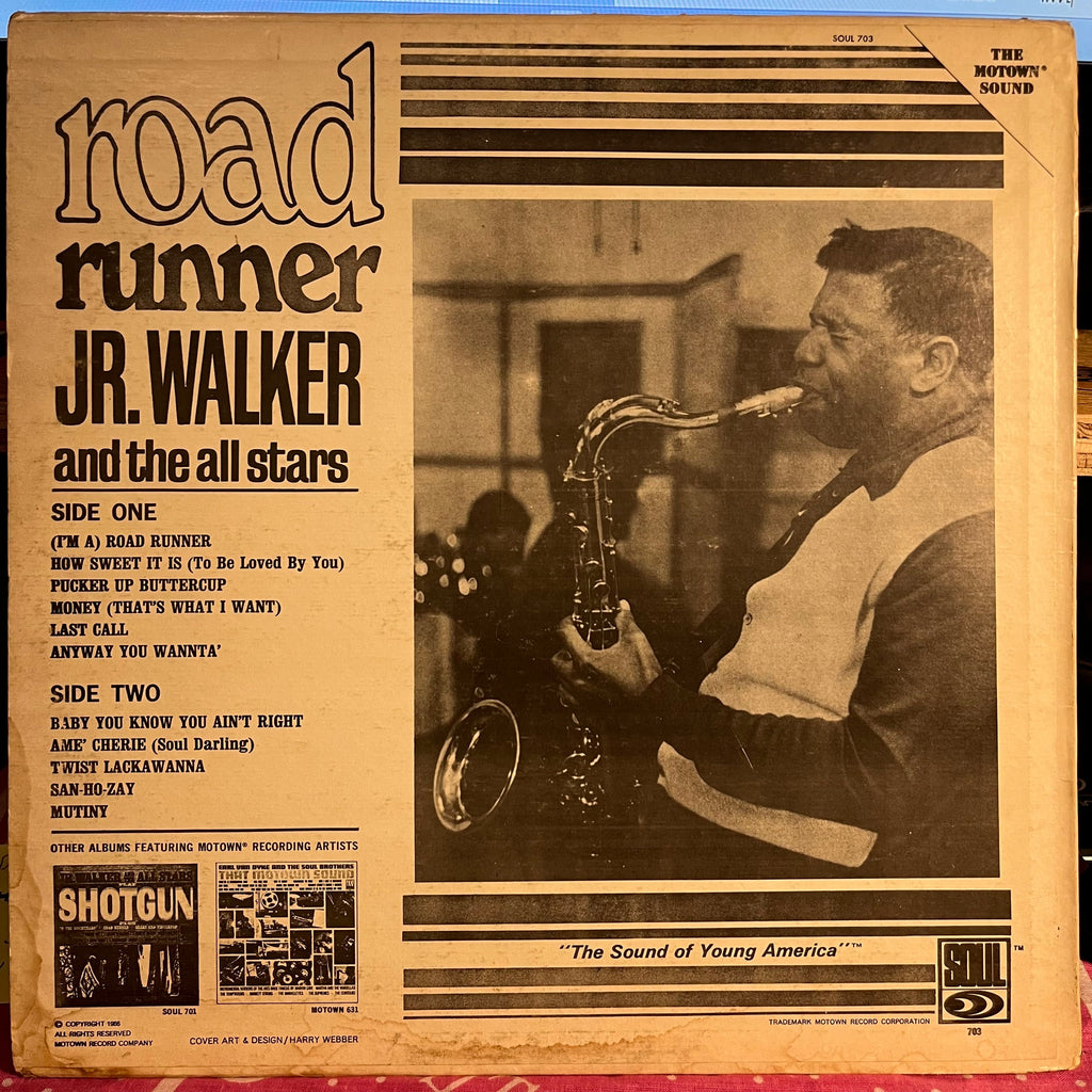 Junior Walker & The All Stars - Road Runner | Very Good (VG) Very Good Plus (VG+)