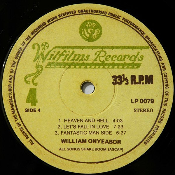 William Onyeabor - Who Is William Onyeabor? (3xVINYL) | Mint (M) Mint (M)