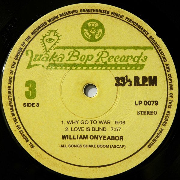 William Onyeabor - Who Is William Onyeabor? (3xVINYL) | Mint (M) Mint (M)