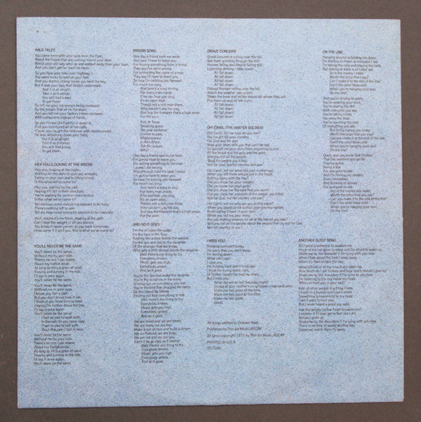 Graham Nash - Wild Tales | Near Mint (NM) Near Mint (NM)