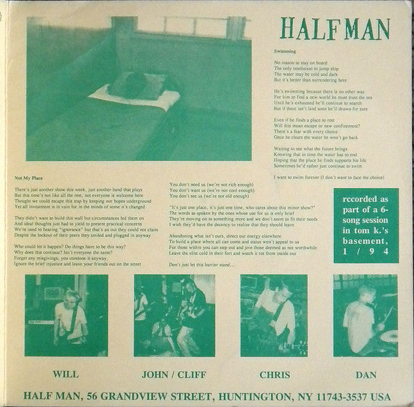 Half Man / Kisses And Hugs - Half Man / Kisses And Hugs | Very Good Plus (VG+) Very Good Plus (VG+)