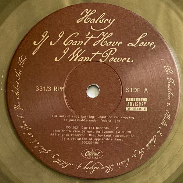 If I Can’t Have Love, I Want Power (COLOR VINYL) | Mint (M) Mint (M)