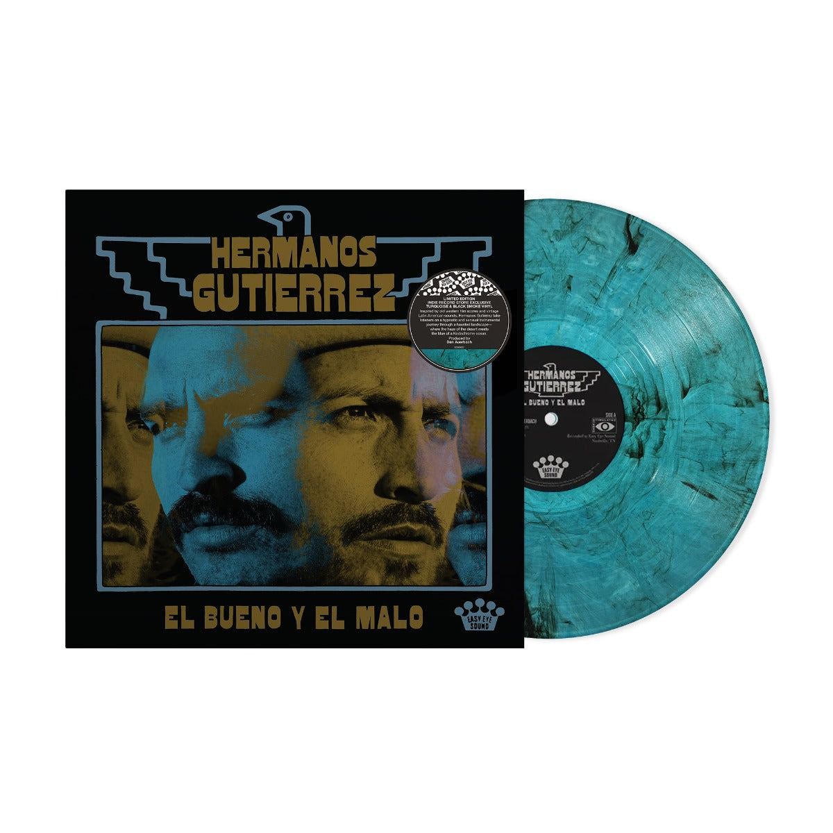 Hermanos Gutiérrez - El Bueno Y El Malo (Indie Exclusive Turquoise/Black Smoke VINYL) | Mint (M) Mint (M)