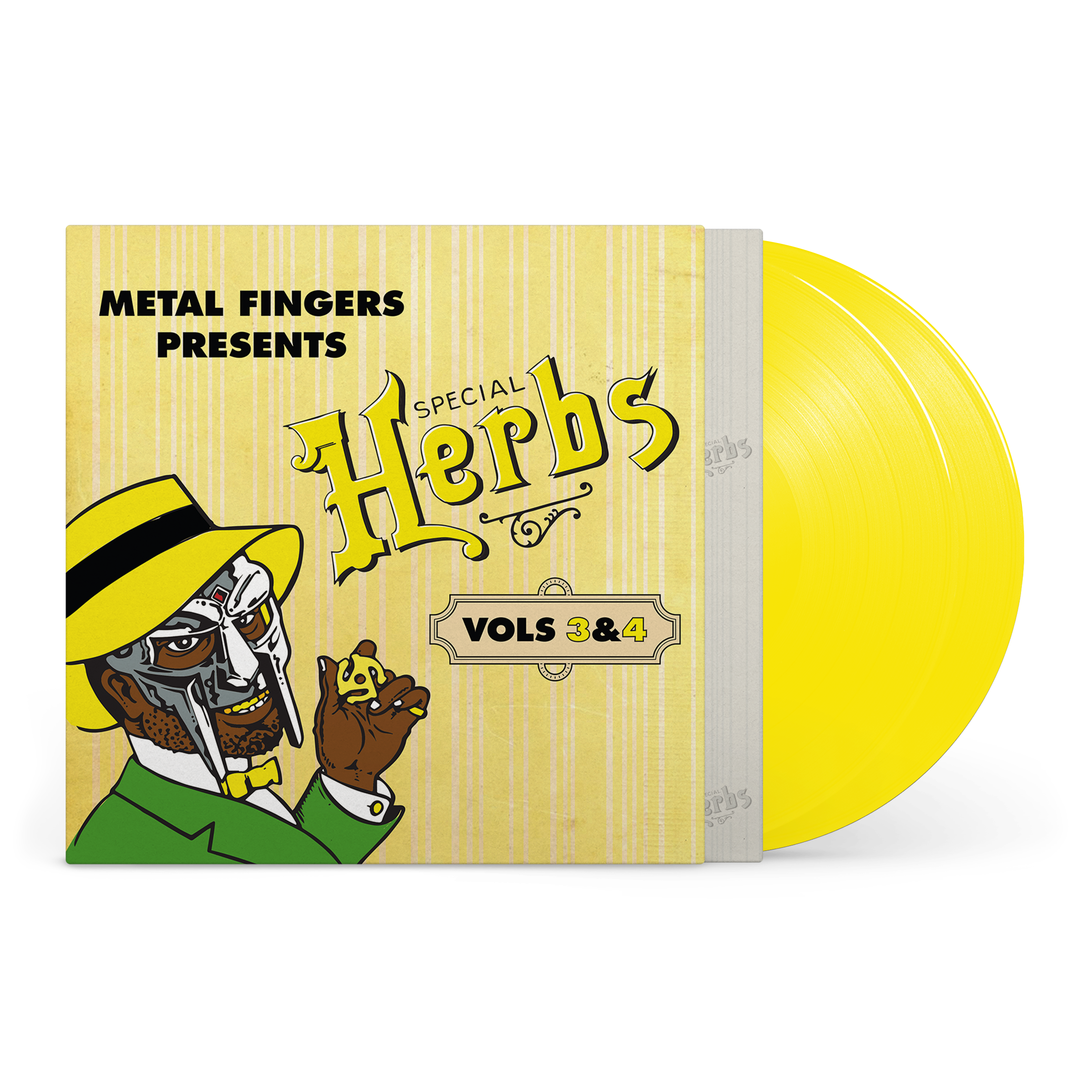 MF Doom - Metal Fingers Presents: Special Herbs Vol. 3 & 4 (LEMON YELLOW 2xVINYL) | Mint (M) Mint (M)