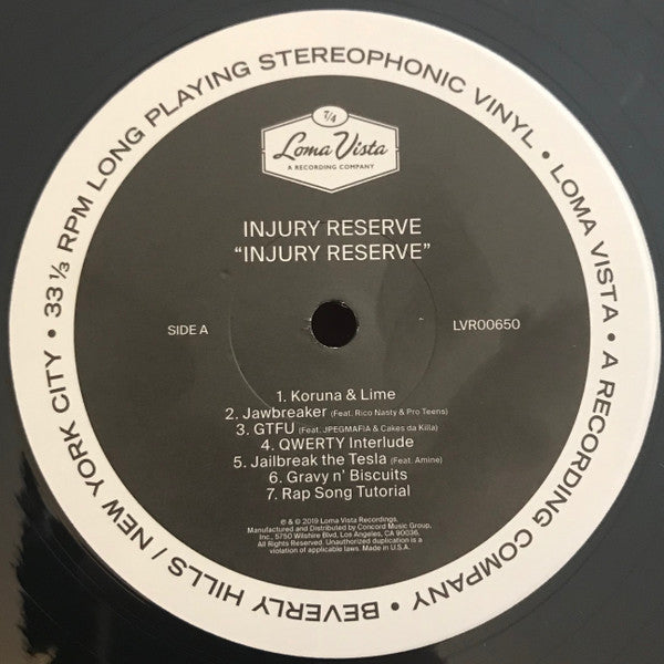 Injury Reserve (VINYL) | Mint (M) Mint (M)