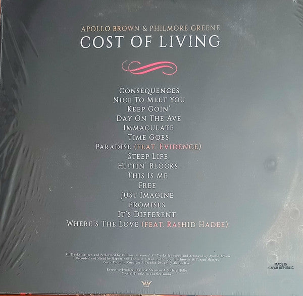Apollo Brown Cost Of Living LP Mint (M) Mint (M)