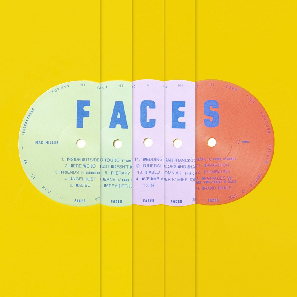 Mac Miller - Faces (YELLOW VINYL) | Mint (M) Mint (M)