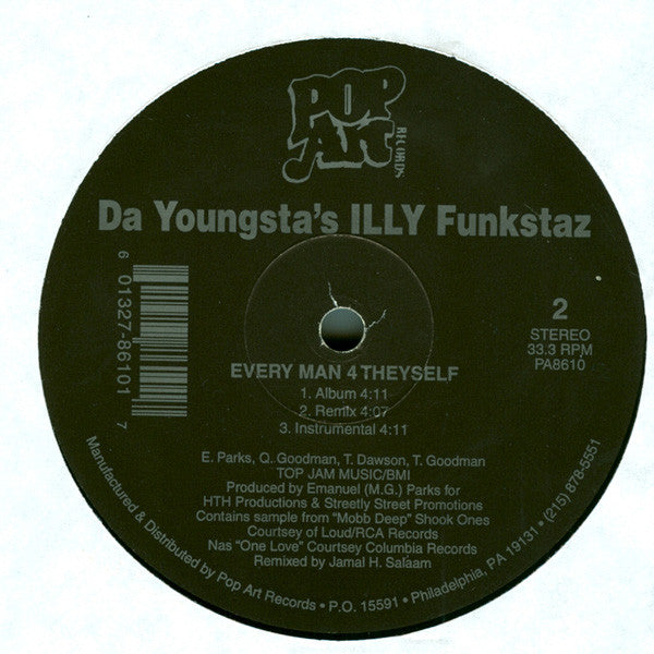 Da Youngsta's - Verbal Glock / Every Man 4 Theyself | Very Good Plus (VG+) Very Good Plus (VG+)