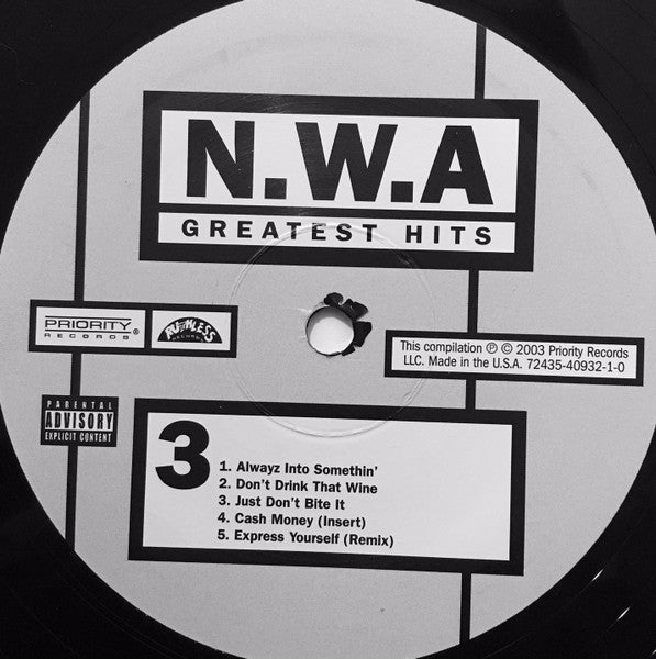 N.W.A. - Greatest Hits (2xVINYL) | Excellent+ (EX+)