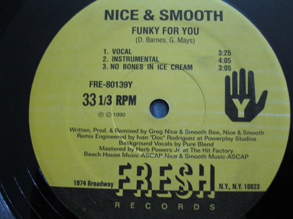 Nice & Smooth - Funky For You (VINYL) | Excellent+ (EX+) Near Mint (NM)