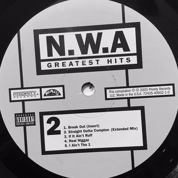 N.W.A. - Greatest Hits (2xVINYL) | Excellent+ (EX+)