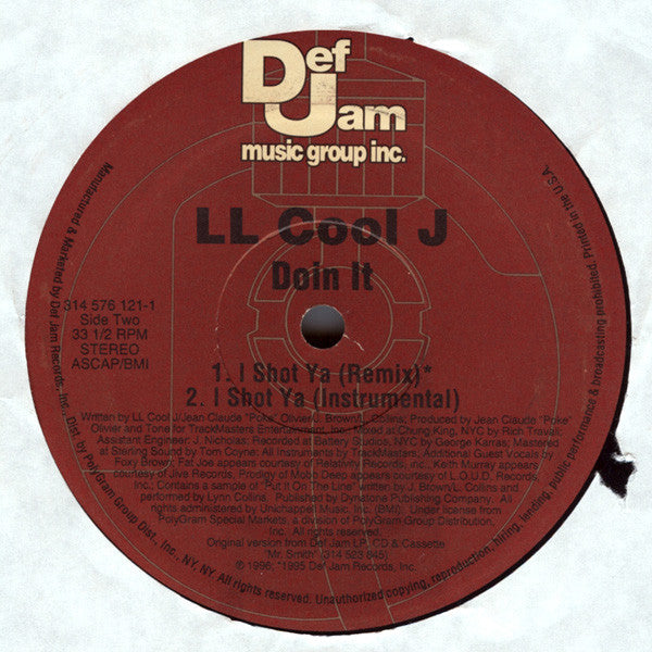 LL Cool J - Doin It | Excellent (EX) Near Mint (NM)