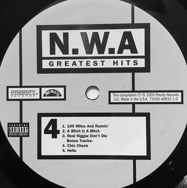 N.W.A. - Greatest Hits (2xVINYL) | Excellent+ (EX+)