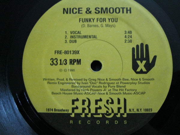 Nice & Smooth - Funky For You (VINYL) | Excellent+ (EX+) Near Mint (NM)