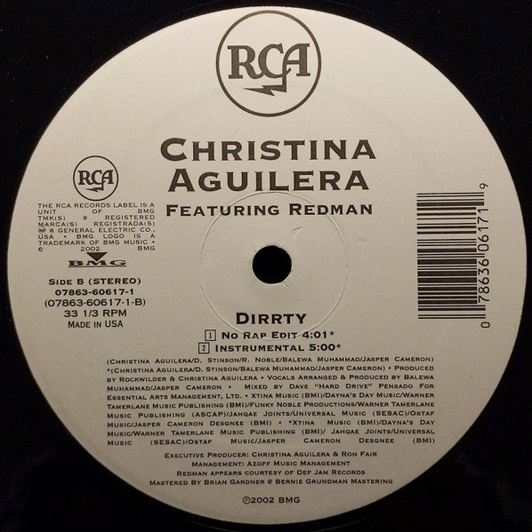 Christina Aguilera - Dirrty (VINYL) | Near Mint (NM) Excellent (EX)